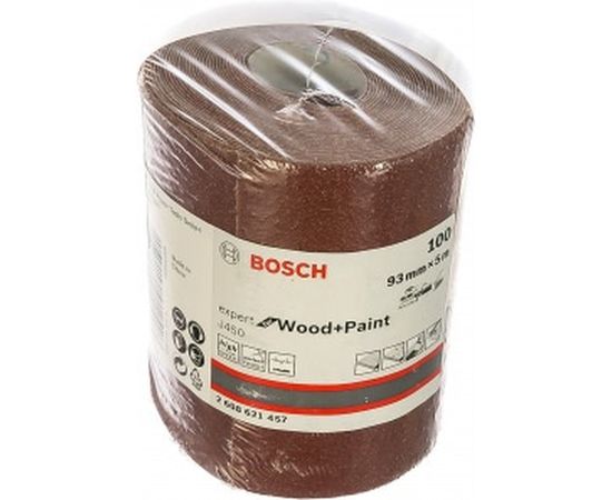 Шлифовальный рулон J450 Expert for Wood+Paint 93x5000 мм, G100 Bosch 2608621457 
