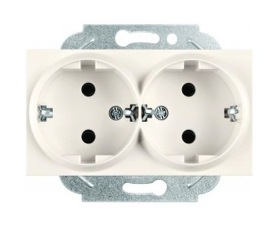 Розетка Panasonic 2-я c/з крем Karre Plus 54891 WKTT0205-2BG-RES 