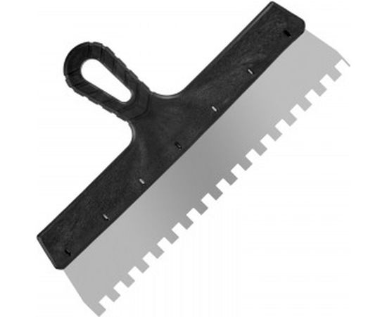 Фасадный зубчатый шпатель (нержавеющая сталь, 350мм, зуб.10x10мм) Remocolor Мастер 12-9-350 