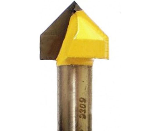 Фреза пазовая галтельная V-образная (15,8х13х44 мм; хвостовик 8 мм; 90°) Энкор 9309 