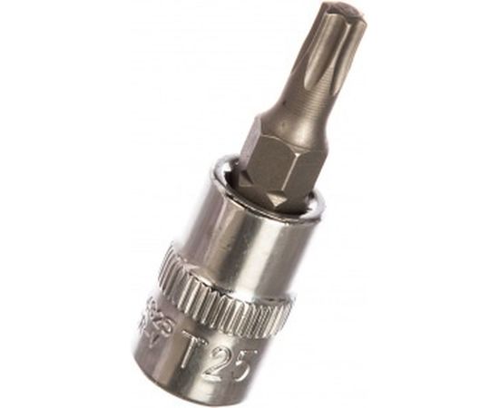 Насадка торцевая 1/4"DR с вставкой-битой T25 Ombra 114325 