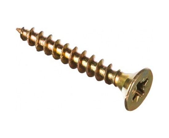 Универсальный саморез Tech-Krep 30х4,5 мм 200 шт желтый, коробка с окном 102252 