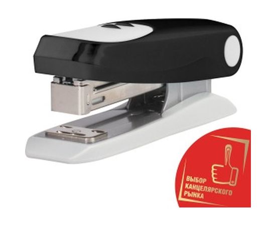 Степлер BRAUBERG №24/6, 26/6 Germanium, черный, 226580 – изображение 2