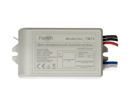 Дистанционный 2-х канальный выключатель с пультом управления (230V, 1000W, 30м, белый) FERON TM72 23262 – изображение 2