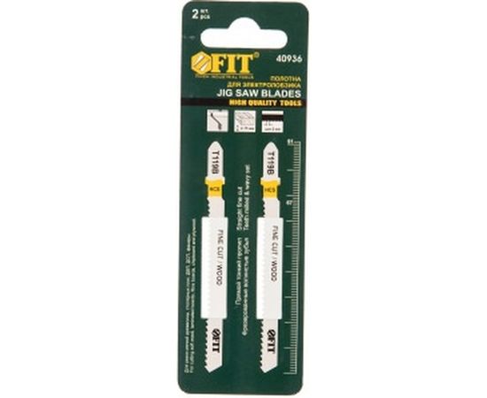 Полотно по дереву T119B (2 шт; 91х67 мм; шаг 2 мм) для электролобзика FIT HQ 40936 – изображение 2