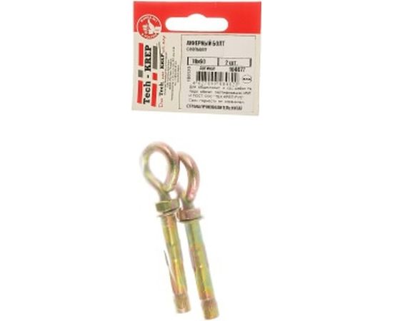 Анкерный болт с кольцом Tech-Krep 10х60 2 шт - пакет 104677 – изображение 2