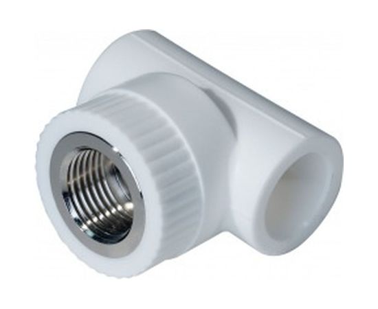 Комбинированный тройник Энкор PPRC ф25ммх3/4 ВР белый 45451 – изображение 2