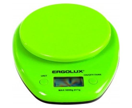 Кухонные весы ERGOLUX ELX-SK04-C16 салатовые до 5 кг со съемной чашей 13605 – изображение 2