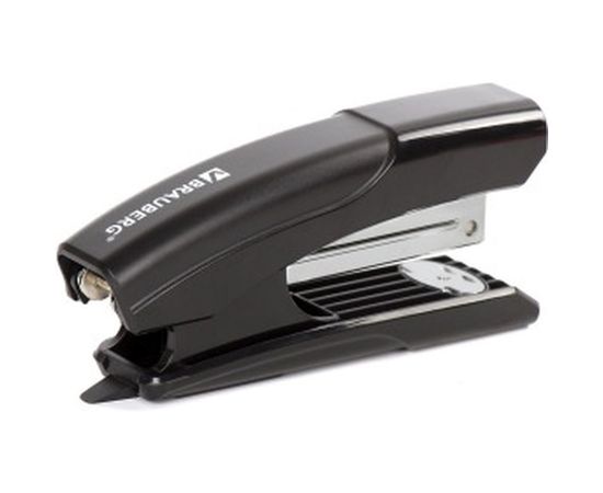 Степлер №24/6, 26/6 BRAUBERG Black Jack, до 20 листов, антистеплер, черный, 227764 – изображение 2