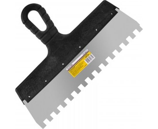 Фасадный зубчатый шпатель (нержавеющая сталь, 300мм, зуб.10x10мм) Remocolor Мастер 12-9-300 – изображение 2