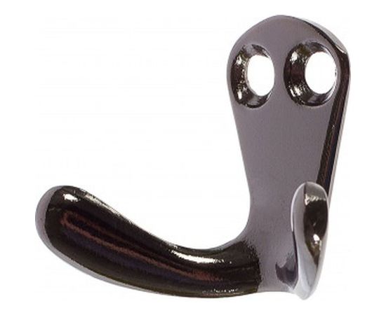 Мебельный двухрожковый крючок Jet 553 черный никель CQ553Z.002NP99 – изображение 2