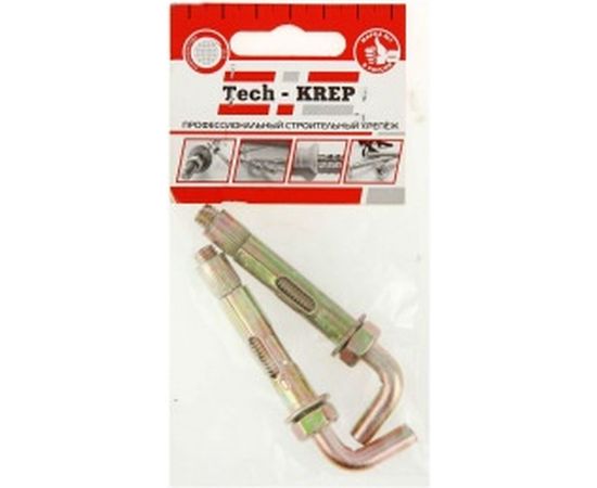 Анкерный болт с Г-образным крюком Tech-Krep HL 12x70 2 шт - пакет 112567 – изображение 2