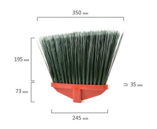Плоская синтетическая метла ЛАЙМА ГАРДЕНА LUX EXPERT 605371 – изображение 3
