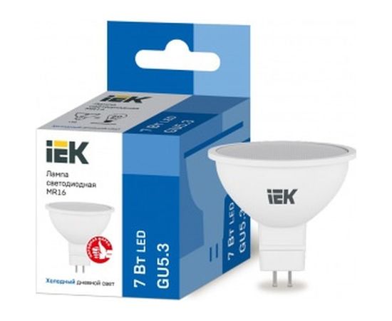 Светодиодная лампа IEK ECO MR16 софит 7Вт 230В 6500К GU5.3 LLE-MR16-7-230-65-GU5 – изображение 3