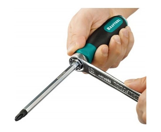 Ударная отвертка Kraftool "Impact", сквозной стержень из Cr-Mo-V стали, 250034-3 – изображение 4