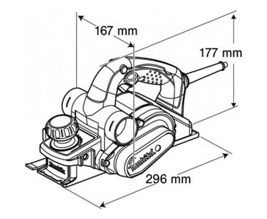 Рубанок Makita KP 0810 CK – изображение 5