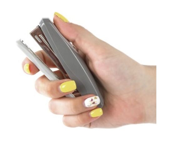 Серый степлер BRAUBERG №10 Germanium 226568 – изображение 7