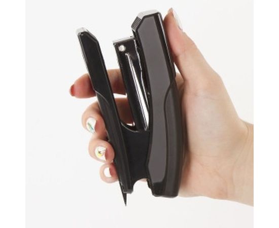 Степлер №24/6, 26/6 BRAUBERG Black Jack, до 20 листов, антистеплер, черный, 227764 – изображение 8