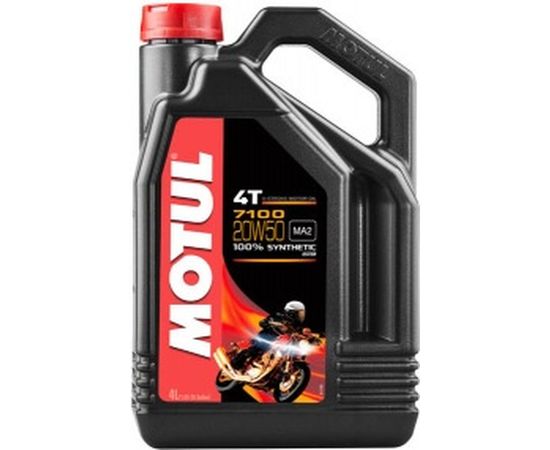 Моторное масло для мотоциклов 7100 4T SAE 20W50 4 л MOTUL 104104 