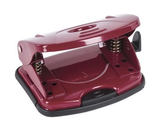 Дырокол BRAUBERG металлический Universal, до 20л, бордовый 222551 