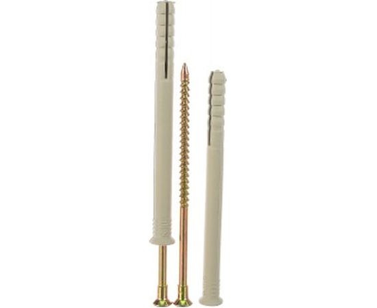 Дюбель-гвоздь 8х100 потайная манжета, полипропилен 100шт - коробка Tech-Krep SM-L 117983 