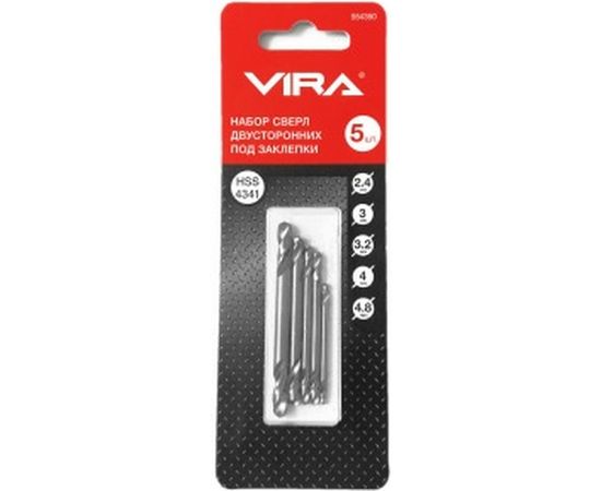 Набор сверл двусторонних под заклёпки 2.4-4.8 мм VIRA 554350 