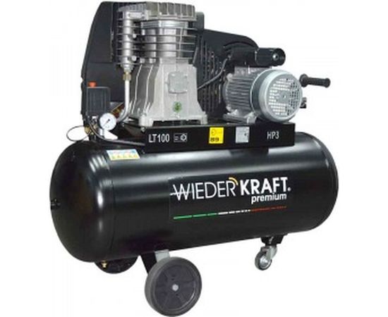 Воздушный ременной компрессор 100л 423л/мин WIEDERKRAFT WDK-91053 