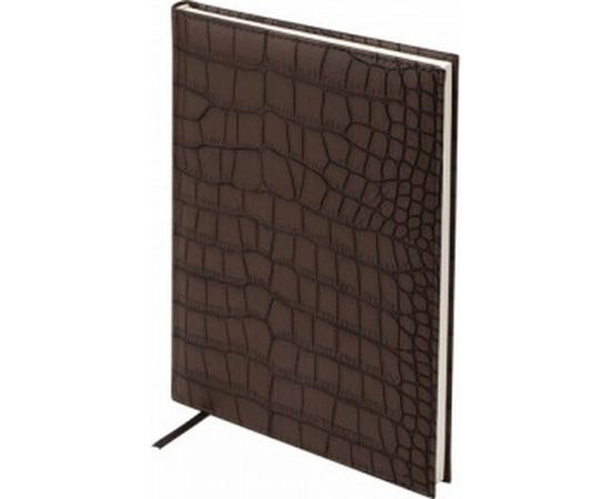 Недатированный ежедневник BRAUBERG БОЛЬШОЙ ФОРМАТ 175x247 мм А4"Alligator", под матовую крокодиловую кожу 124969 