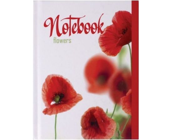 Блокнот BRAUBERG 110 х147 мм, А6, 80л, ламинир. обложка, выборочн. лак, клетка, Красные маки, 123243 – изображение 2