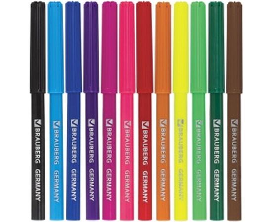 Фломастеры BRAUBERG Морские легенды, 12 цветов вентилируемый колпачок, упаковка с блестками, 150552 – изображение 2