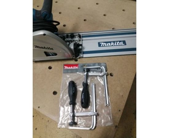 Струбцины 2 шт. к направляющей шине для пилы SP6000 Makita 194385-5 – изображение 2