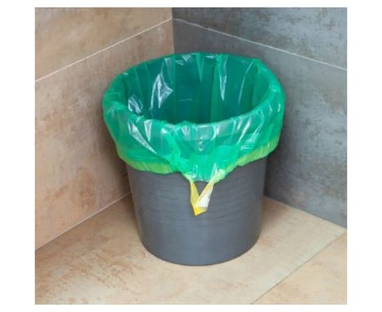 Мешки для мусора PREMIUM (15 шт; 35 л) с завязками зеленые PATERRA 106-007 – изображение 2