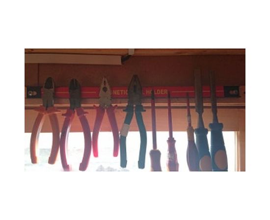 Магнитный держатель инструмента планка, длина 457.2 мм ЭВРИКА ER-55318 – изображение 2