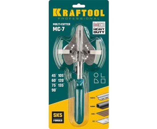 Ножницы KRAFTOOL MC-7  угловые, для пластмассовых и резиновых профилей 23372 – изображение 2