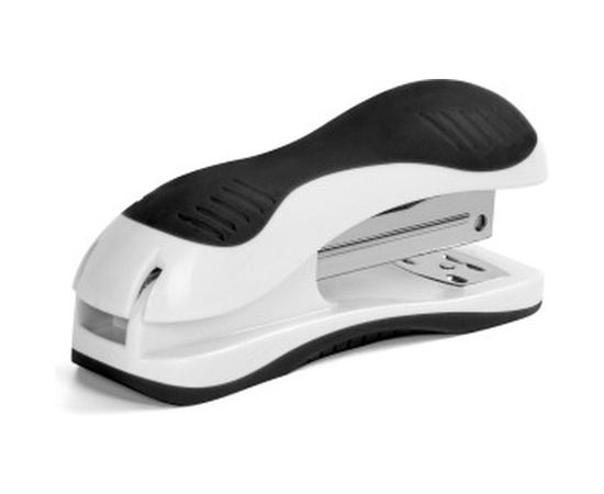 Степлер №24/6, 26/6 BRAUBERG JET, до 20 листов, эргономичный, бело-черный, 227797 – изображение 2