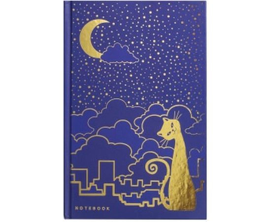 Блокнот BRAUBERG А5 135х206 мм, 80 л, твердый переплет, клетка, фольга, Кошечка, 126051 – изображение 2