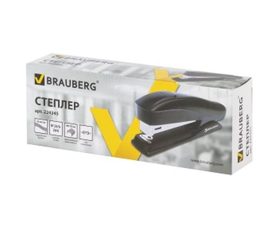 Степлер BRAUBERG №24/6, 26/6 Platz 224345 – изображение 2
