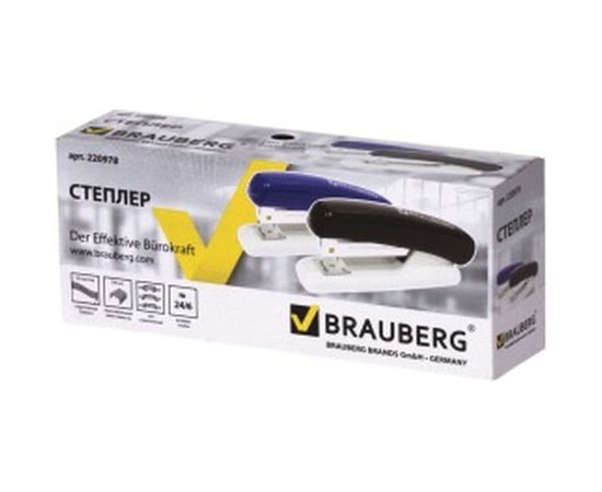 Степлер BRAUBERG №24/6, 26/6 Endeavor, 220978 – изображение 2