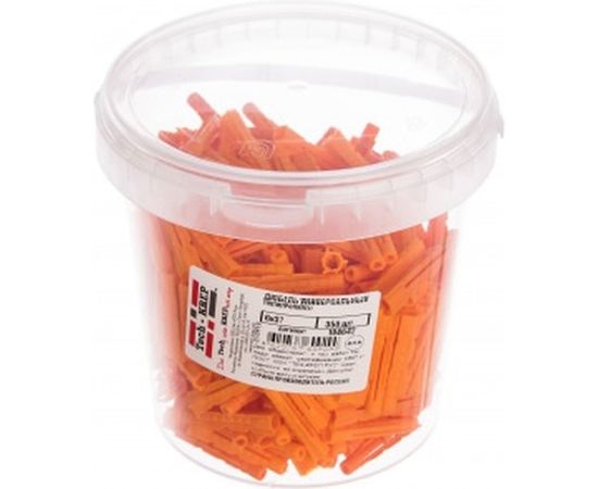 Универсальный дюбель 6х37 полипропилен 350шт - ведро Tech-Krep 104642 – изображение 2