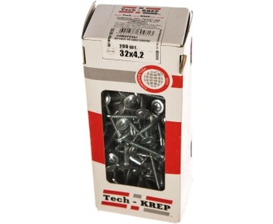 Саморез Tech-Krep ШСММ сверло 4,2х32 200 шт, коробка с окном 102152 – изображение 2
