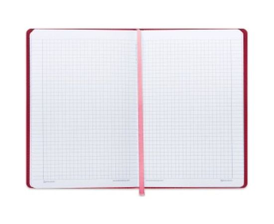 Блокнот BRAUBERG Orient А5 148x218 мм, 128 л, кожзаменитель с тиснением, клетка, красный 128045 – изображение 2