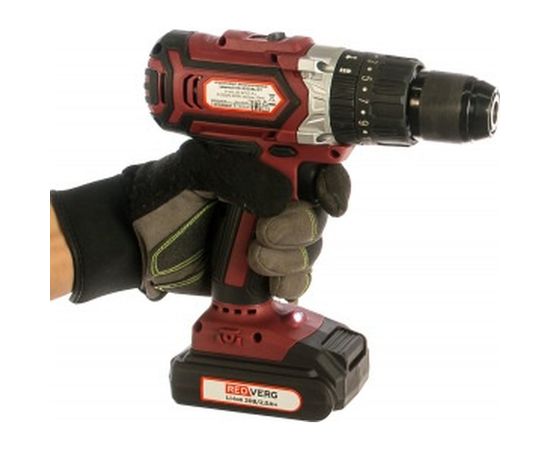 Аккумуляторный ударный шуруповерт REDVERG RD-SD20BL/2Y 6632397 – изображение 2