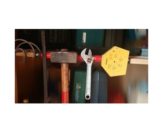 Магнитный держатель инструмента планка, длина 457.2 мм ЭВРИКА ER-55318 – изображение 3