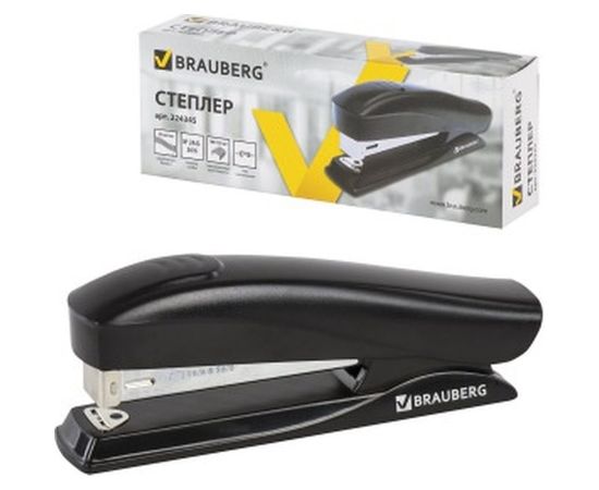 Степлер BRAUBERG №24/6, 26/6 Platz 224345 – изображение 3
