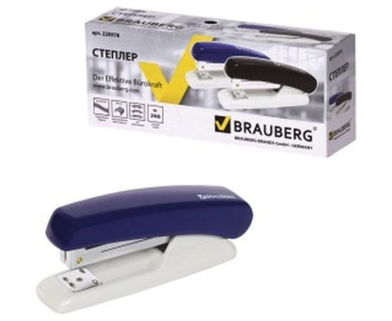 Степлер BRAUBERG №24/6, 26/6 Endeavor, 220978 – изображение 3