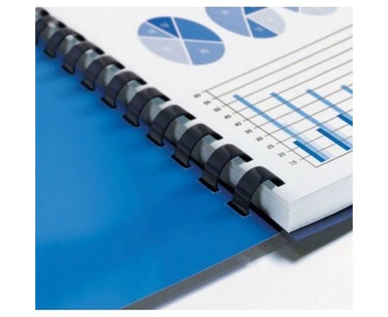 Пластиковые пружины для переплета BRAUBERG 50 шт., черные 530926 – изображение 3