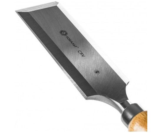 Плоская стамеска 50х140мм, CR-V, деревянная рукоятка КОБАЛЬТ 245-855 – изображение 3