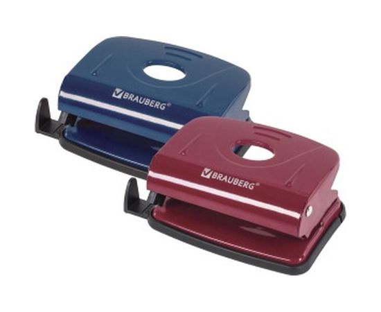 Дырокол BRAUBERG металлический Universal, до 20л, бордовый 222551 – изображение 4