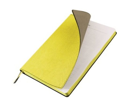 Блокнот BRAUBERG Tweed А5 148x213 мм, 112 л, под ткань, линия, желтый, 110967 – изображение 4