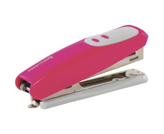 Розовый степлер BRAUBERG №10 Germanium 226567 – изображение 6